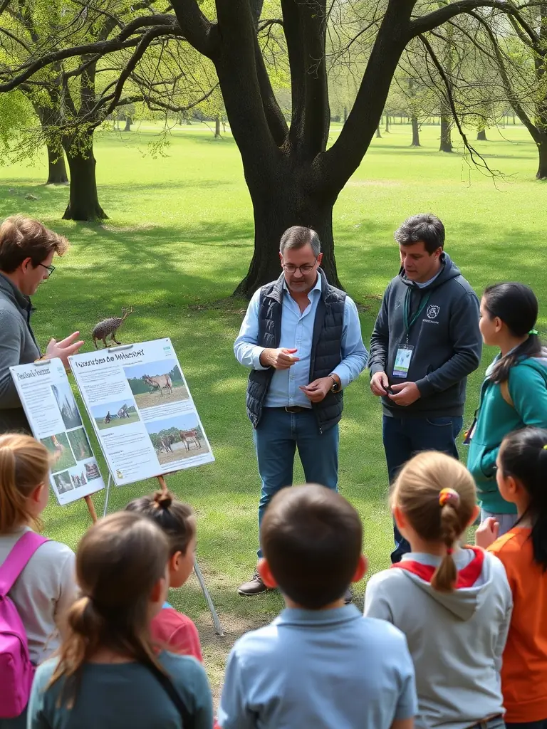 A picture of ACCA members leading an educational workshop for local youth, teaching them about wildlife conservation and responsible hunting practices.